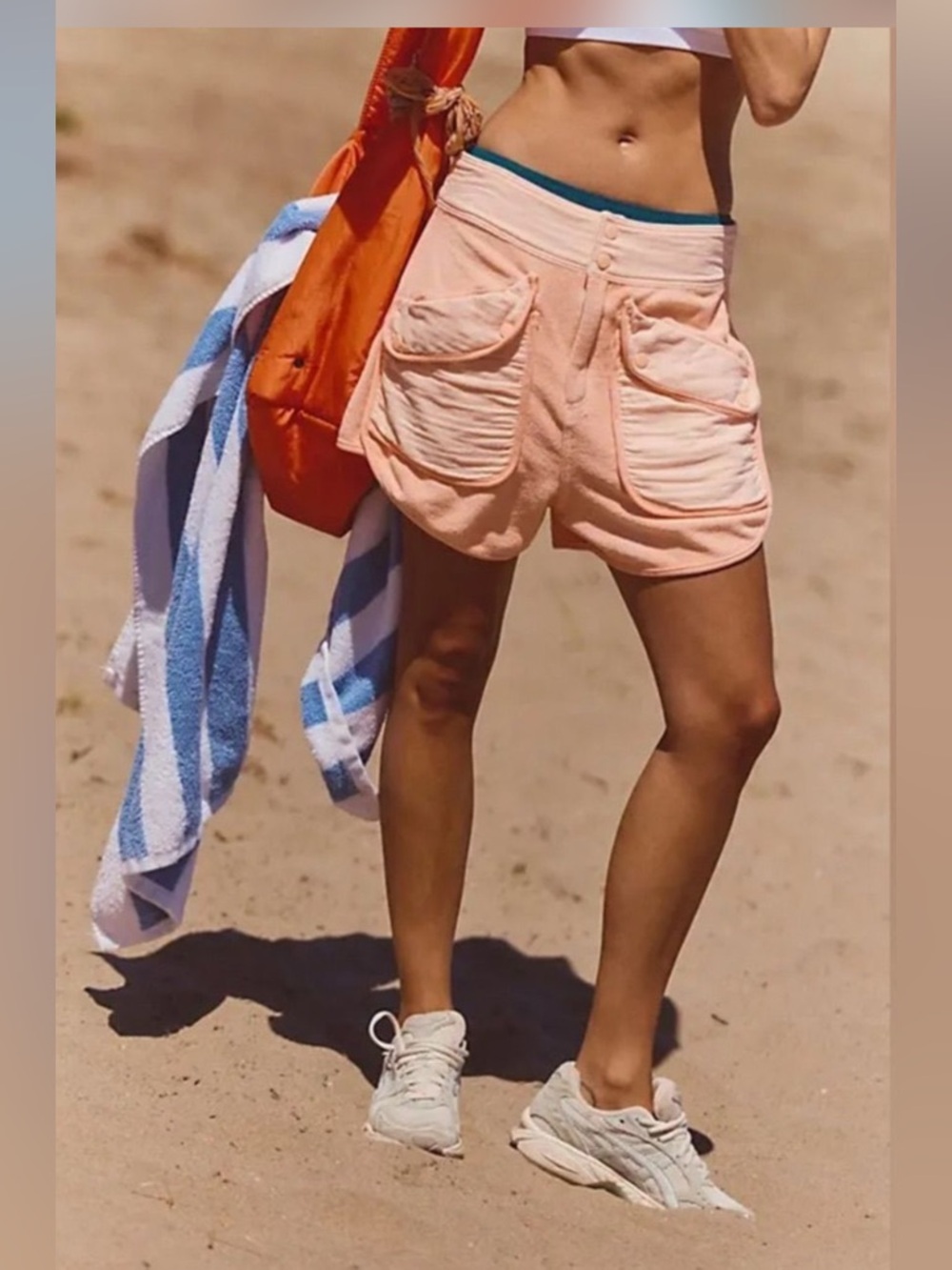 FP Movement by Free People Timko Pastel Peach Shorts